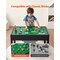 Kids Wooden Activity Table Double-Sided Building Blocks Table with 2 Storage Bins